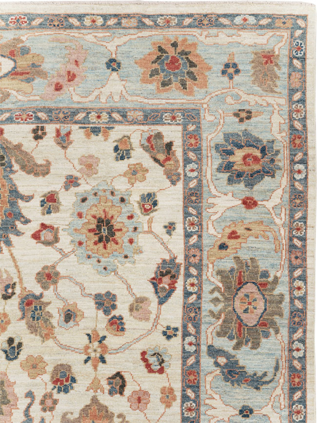 Modern Persian Sultanabad Small Room Size Carpet, No.30546 - Gsblank