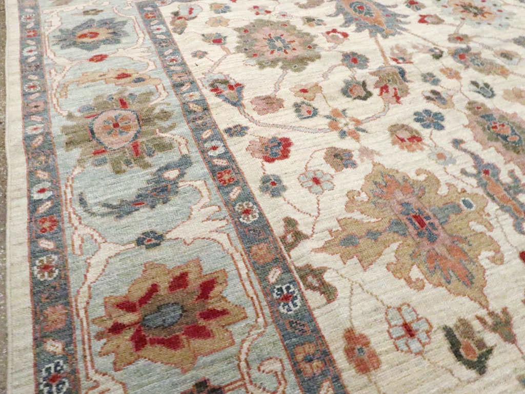 Modern Persian Sultanabad Small Room Size Carpet, No.30546 - Gsblank