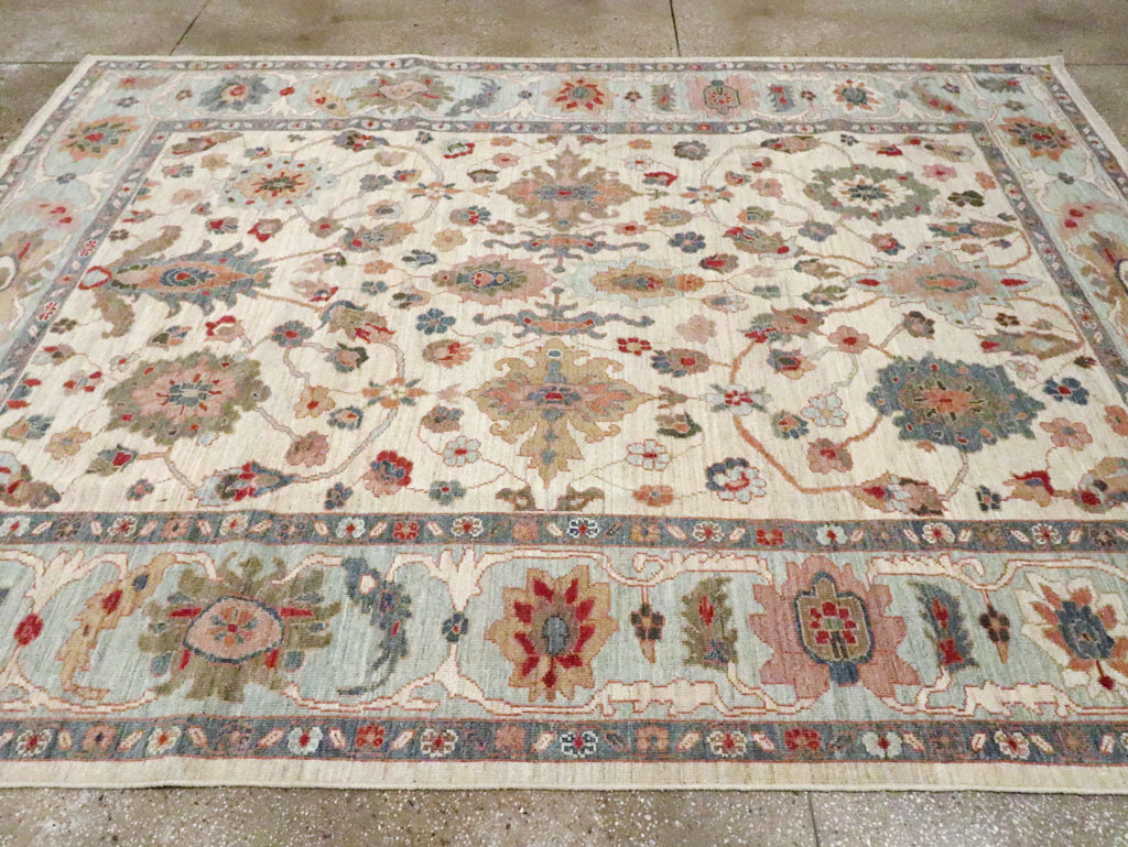 Modern Persian Sultanabad Small Room Size Carpet, No.30546 - Gsblank
