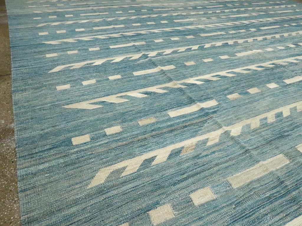 Modern Oversize Turkish Flatweave, No.30553 - Gsblank