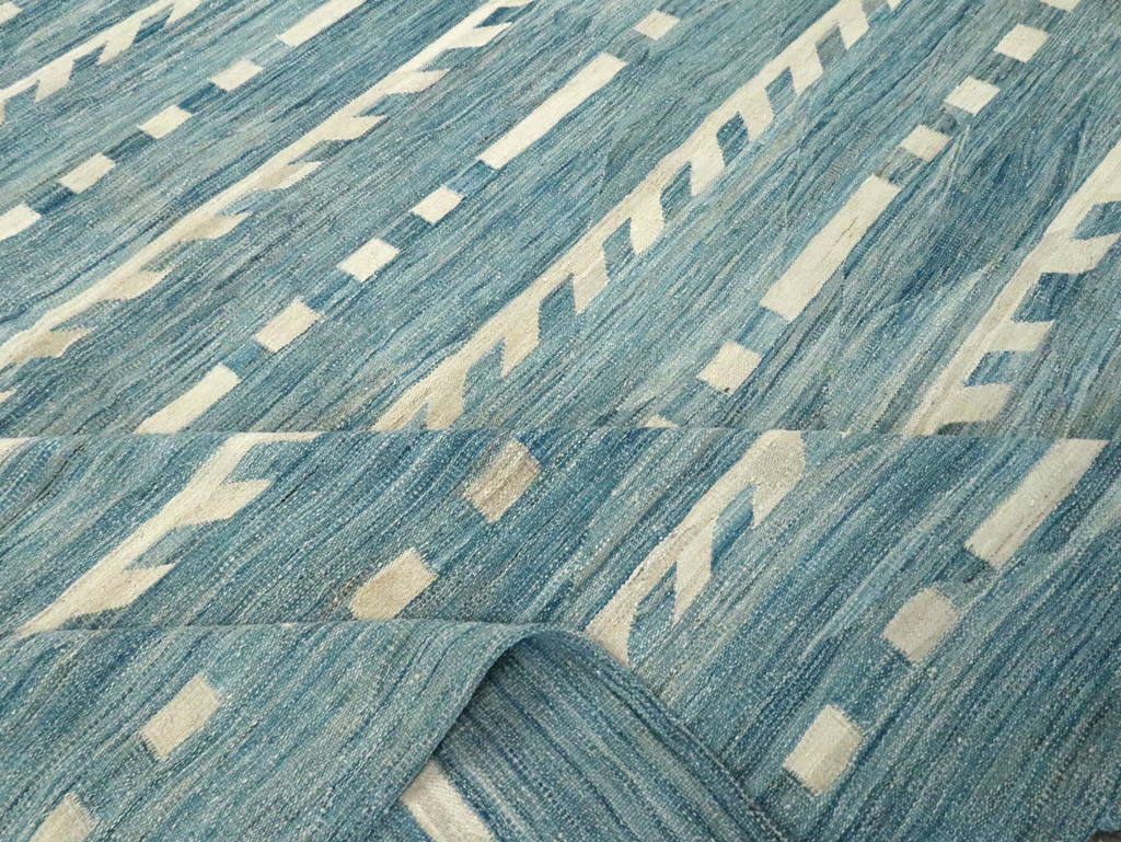 Modern Oversize Turkish Flatweave, No.30553 - Gsblank