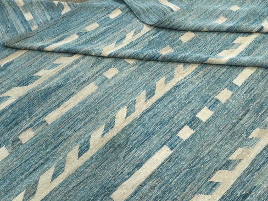 Modern Oversize Turkish Flatweave, No.30553 - Gsblank