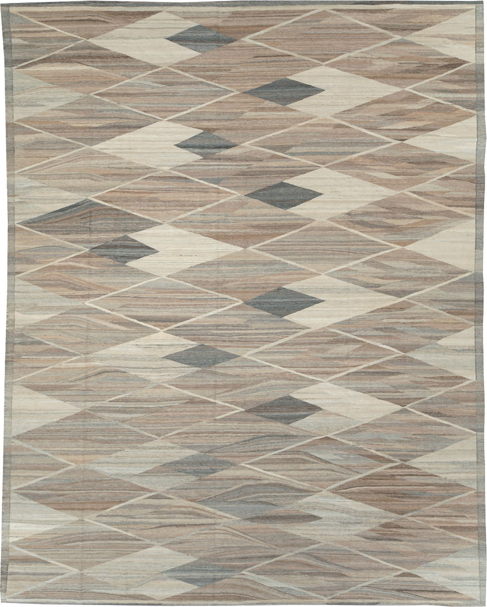 Modern Turkish Flatweave, No.30555 - Gsblank