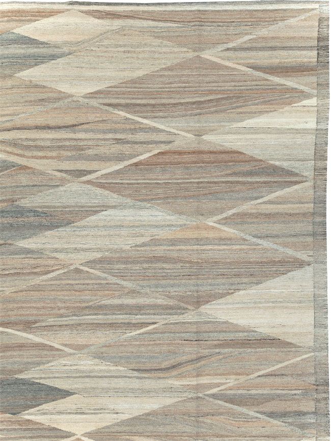 Modern Turkish Flatweave, No.30555 - Gsblank