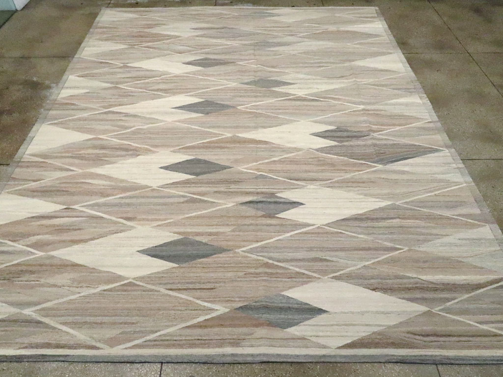 Modern Turkish Flatweave, No.30555 - Gsblank