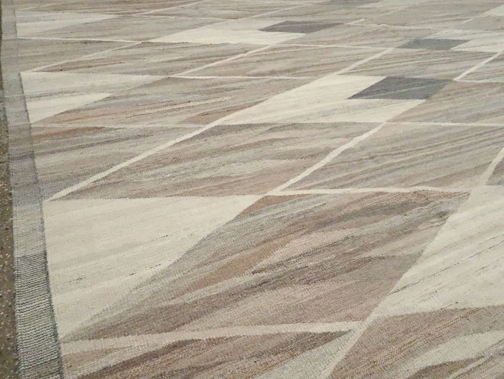 Modern Turkish Flatweave, No.30555 - Gsblank