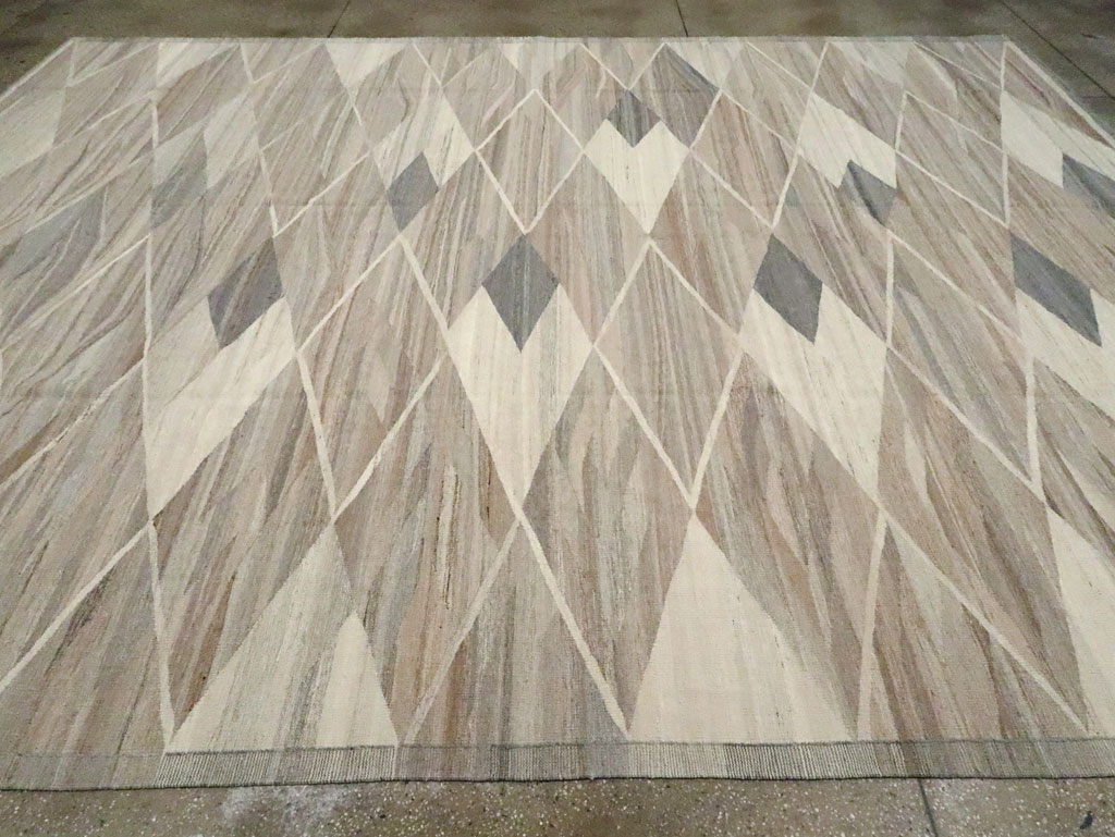 Modern Turkish Flatweave, No.30555 - Gsblank