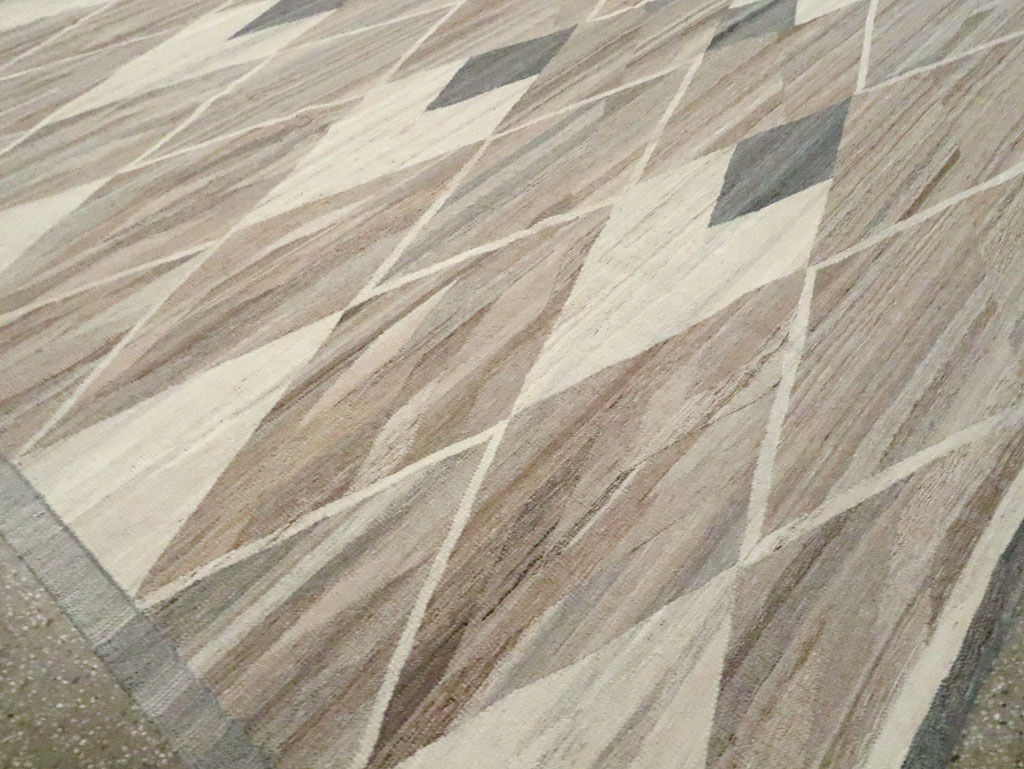 Modern Turkish Flatweave, No.30555 - Gsblank