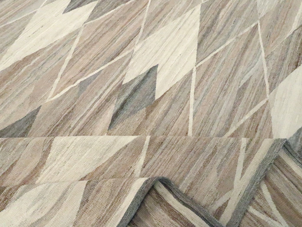 Modern Turkish Flatweave, No.30555 - Gsblank