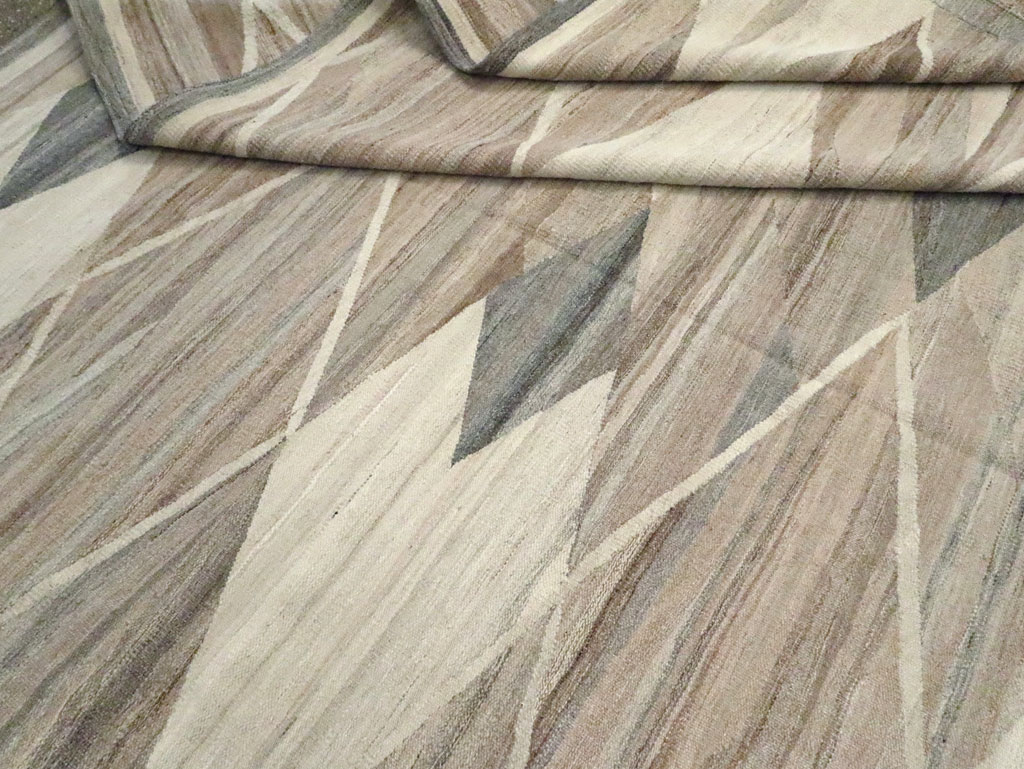 Modern Turkish Flatweave, No.30555 - Gsblank