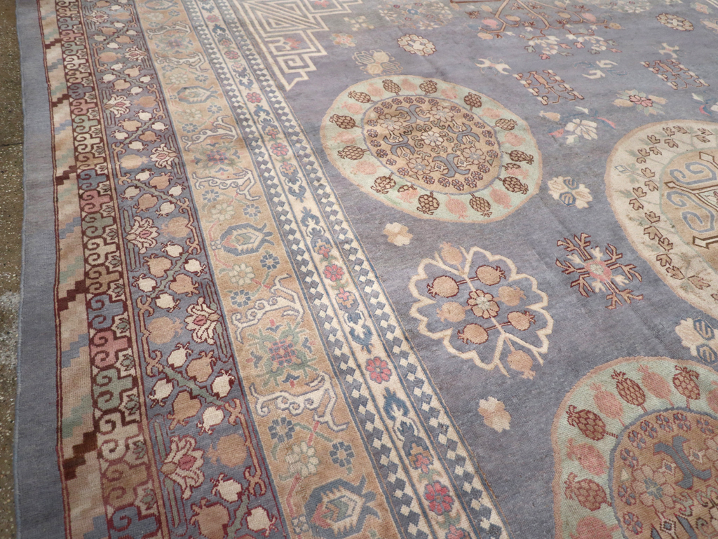 Modern East Turkestan Khotan Large Room Size Carpet, No.30559 - Gsblank