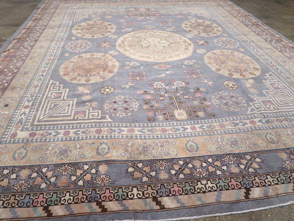 Modern East Turkestan Khotan Large Room Size Carpet, No.30559 - Gsblank