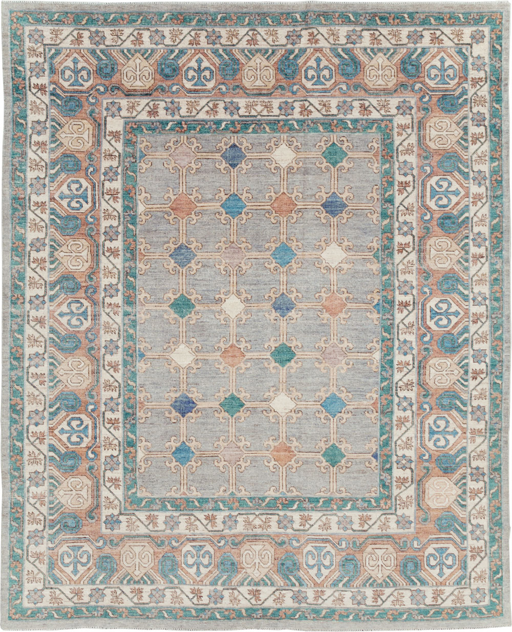 Modern Room Size Khotan Carpet, No.30570 - Gsblank