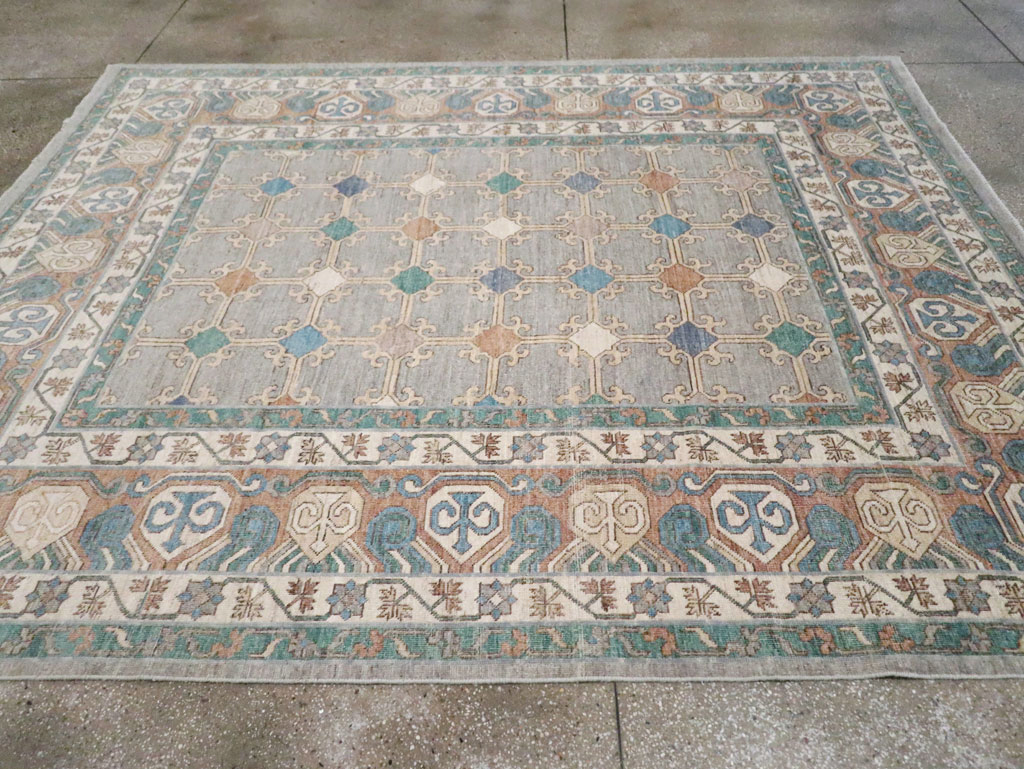 Modern Room Size Khotan Carpet, No.30570 - Gsblank