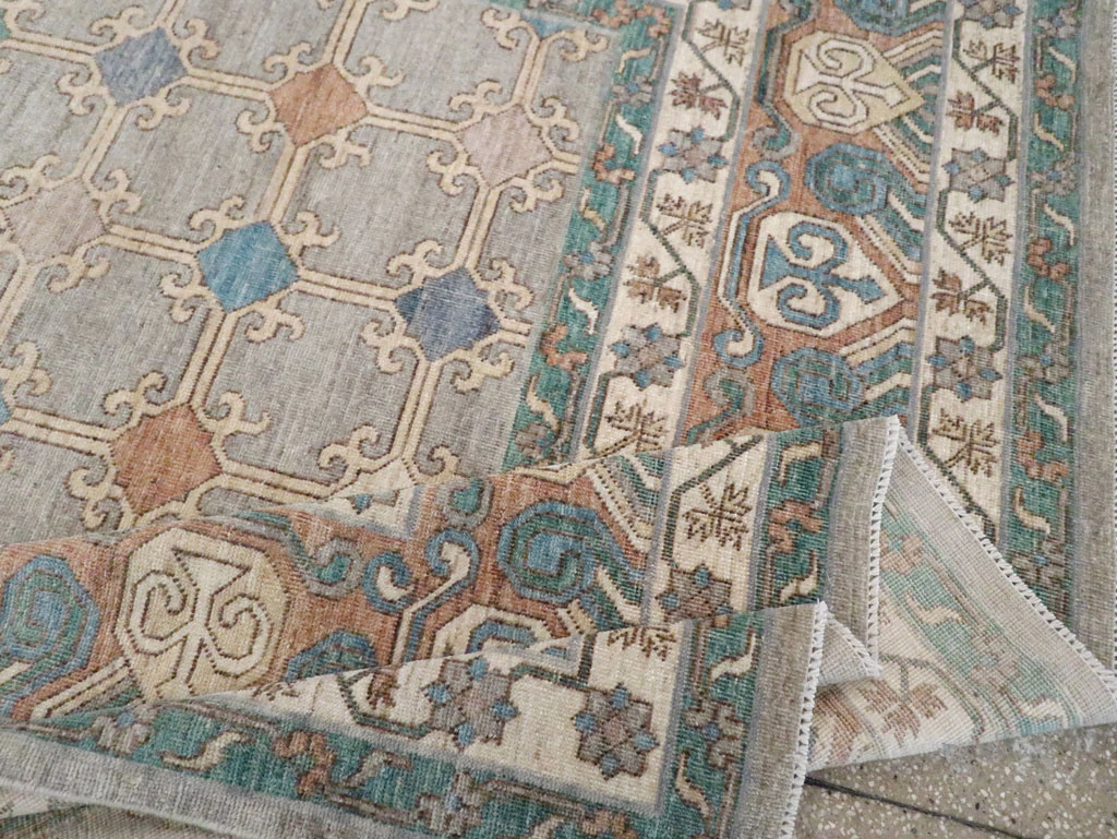 Modern Room Size Khotan Carpet, No.30570 - Gsblank