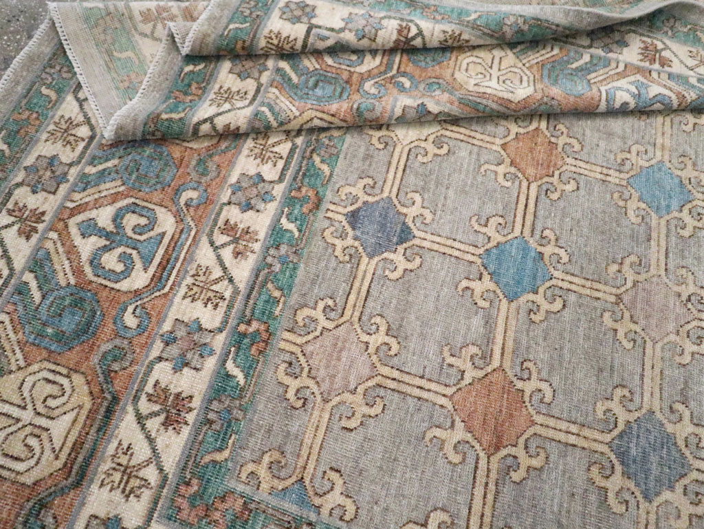 Modern Room Size Khotan Carpet, No.30570 - Gsblank