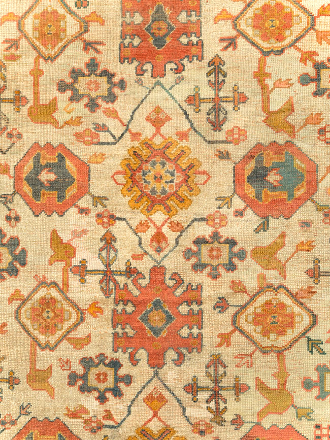 Antique Turkish Oushak Carpet, No.30573 - Gsblank