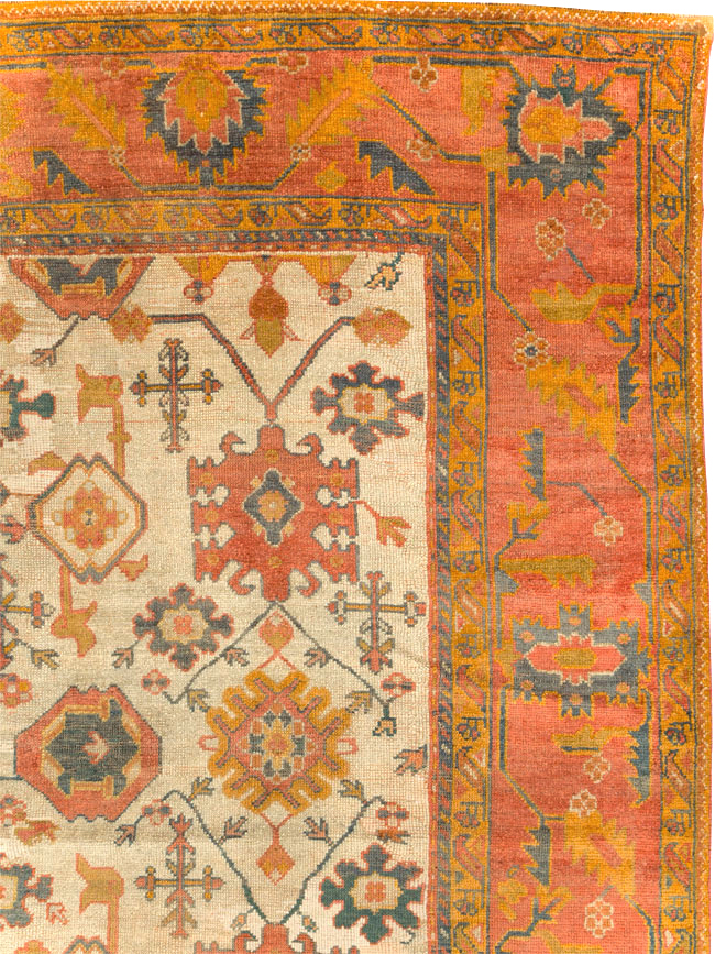 Antique Turkish Oushak Carpet, No.30573 - Gsblank