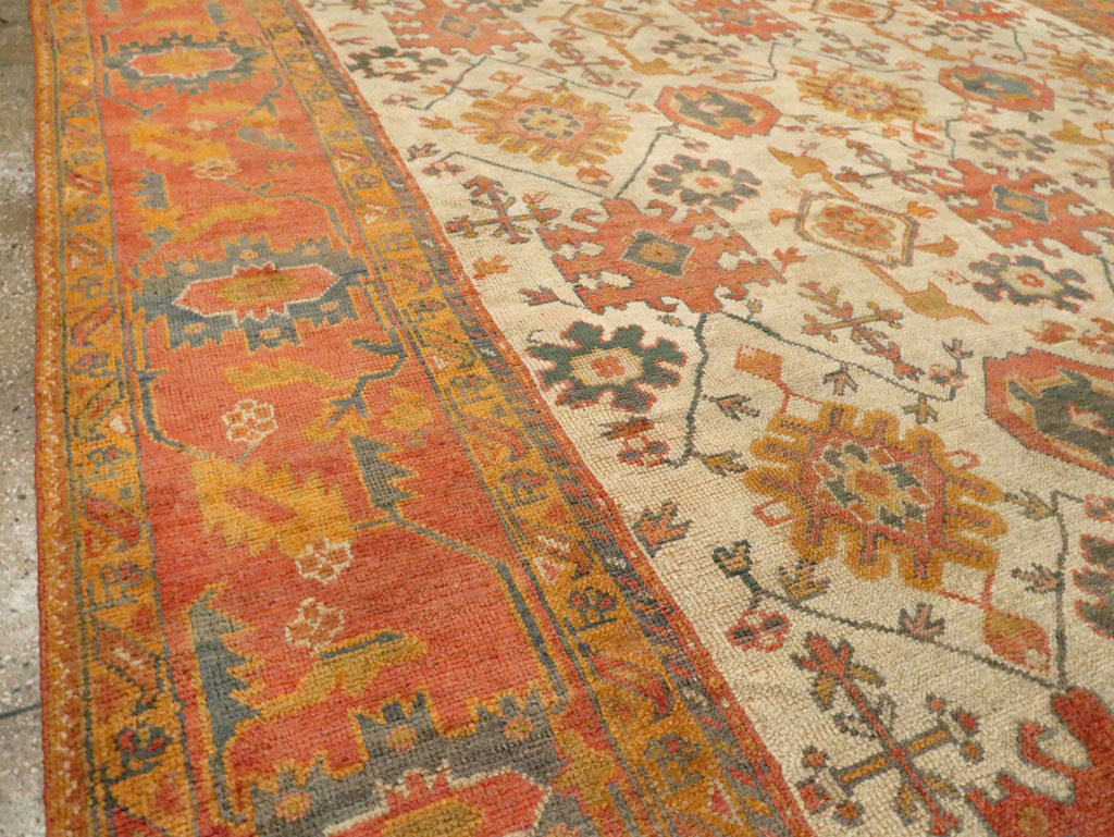 Antique Turkish Oushak Carpet, No.30573 - Gsblank
