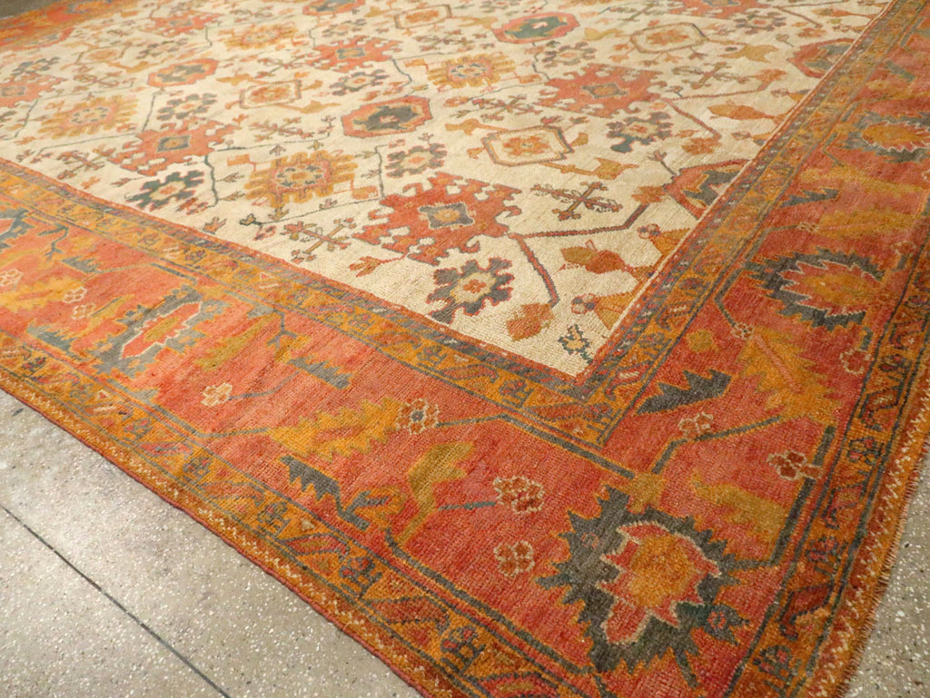 Antique Turkish Oushak Carpet, No.30573 - Gsblank