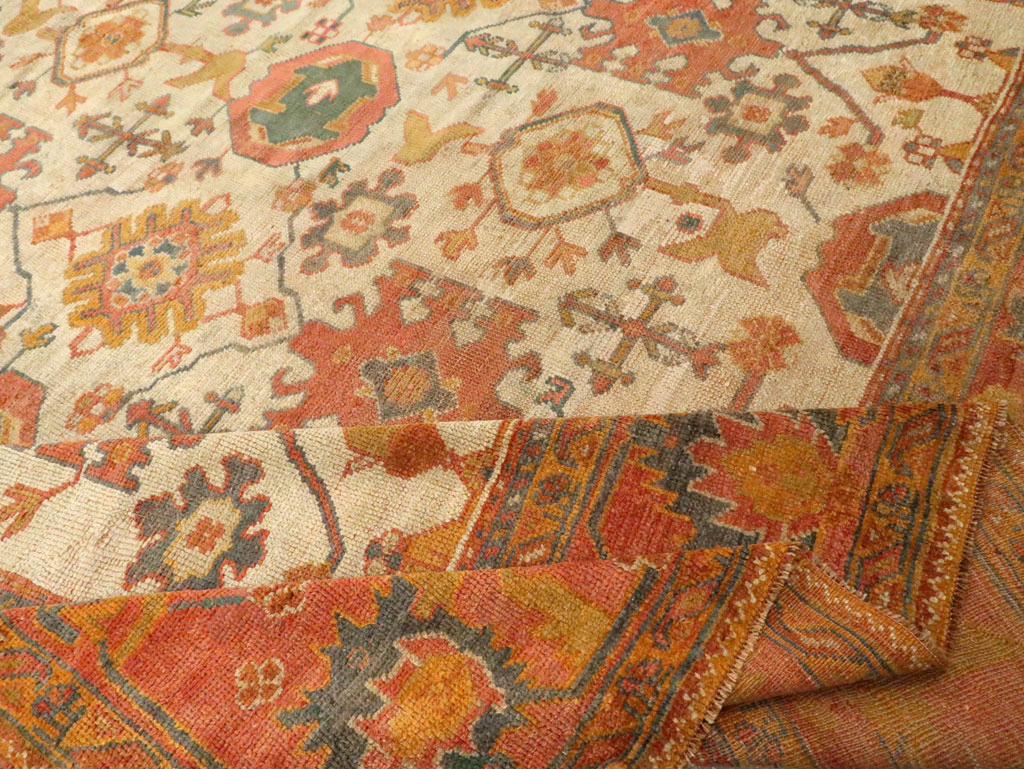Antique Turkish Oushak Carpet, No.30573 - Gsblank