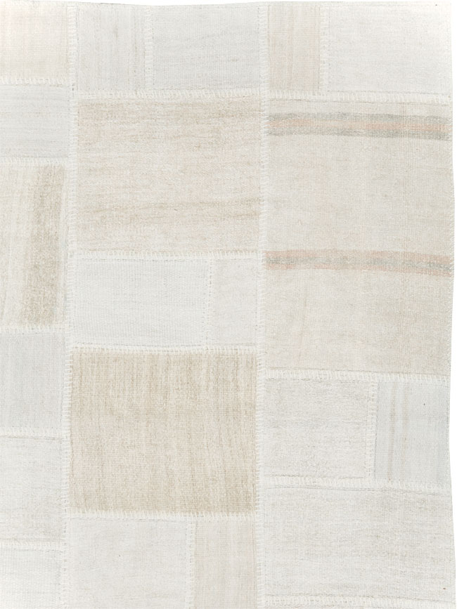 Modern Turkish Flatweave Kilim Room Size Carpet, No.30578 - Gsblank