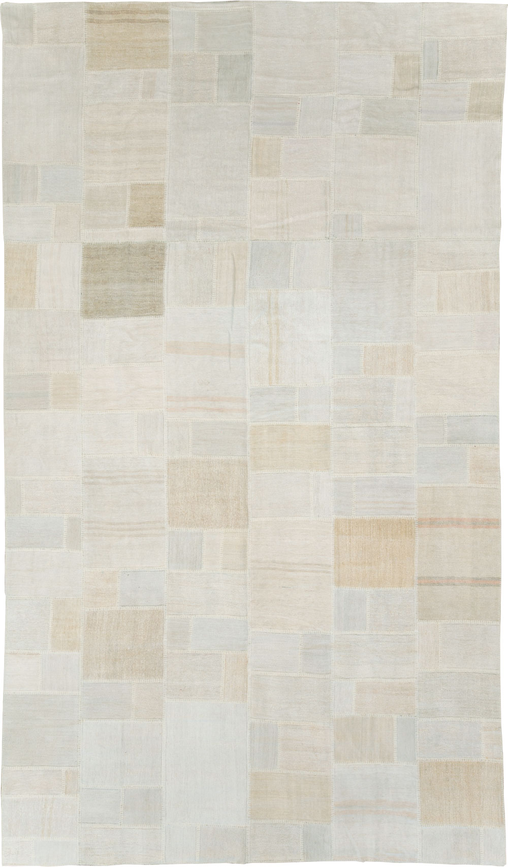 Contemporary Turkish Flatweave Kilim Patchwork Large Gallery Carpet, No.30580 - Gsblank