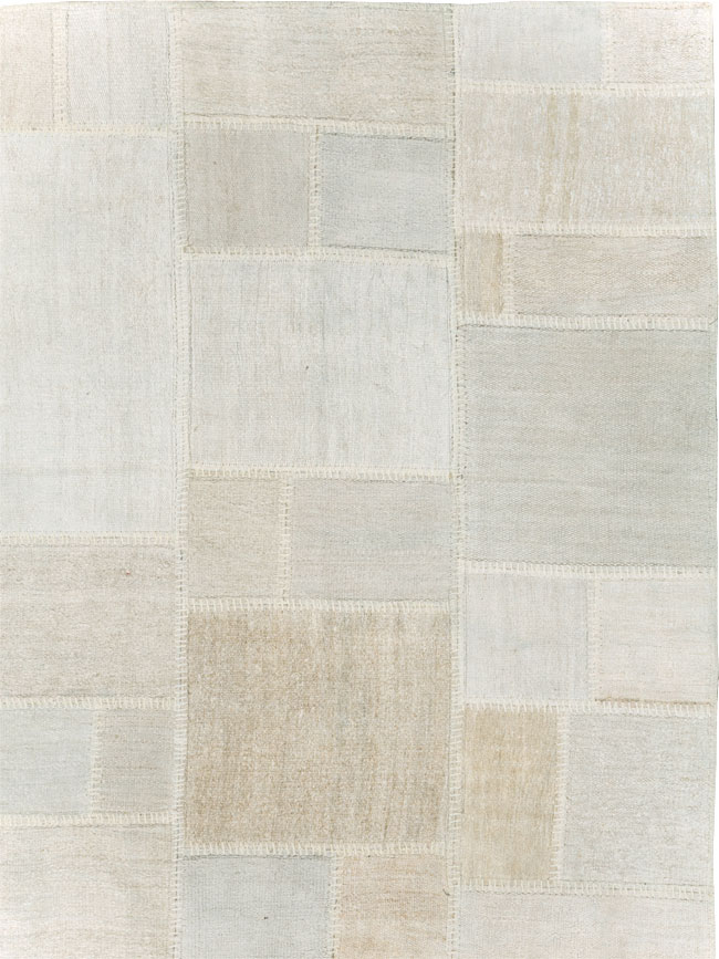Contemporary Turkish Flatweave Kilim Patchwork Large Gallery Carpet, No.30580 - Gsblank
