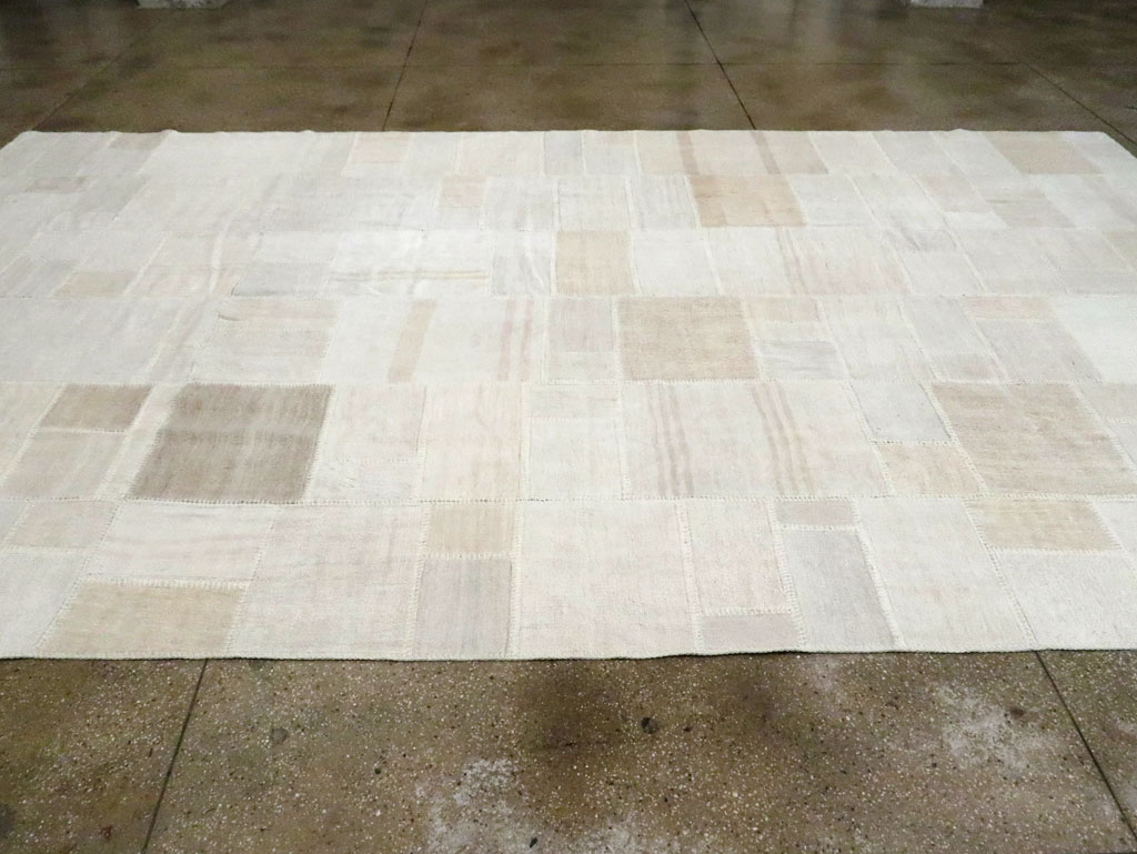 Contemporary Turkish Flatweave Kilim Patchwork Large Gallery Carpet, No.30580 - Gsblank