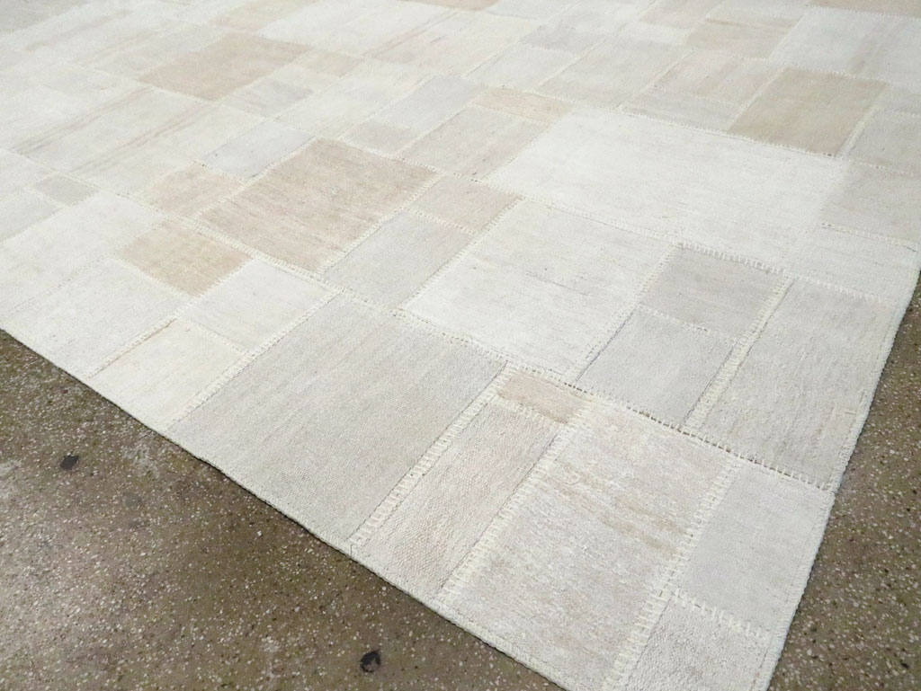 Contemporary Turkish Flatweave Kilim Patchwork Large Gallery Carpet, No.30580 - Gsblank