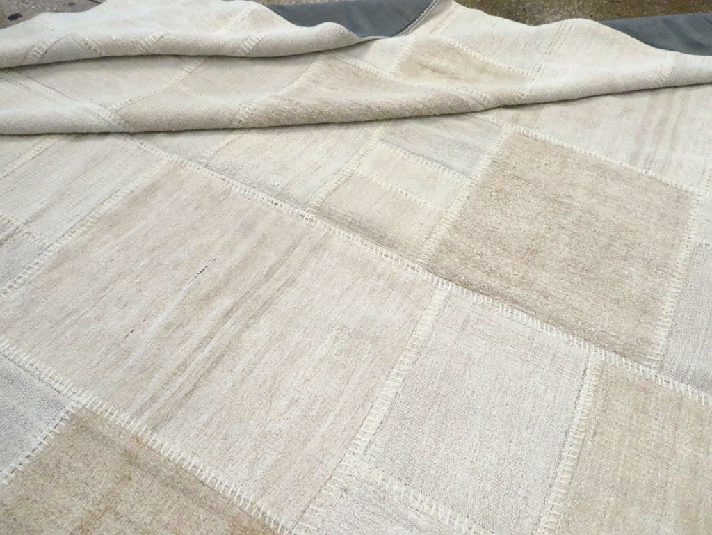 Contemporary Turkish Flatweave Kilim Patchwork Large Gallery Carpet, No.30580 - Gsblank