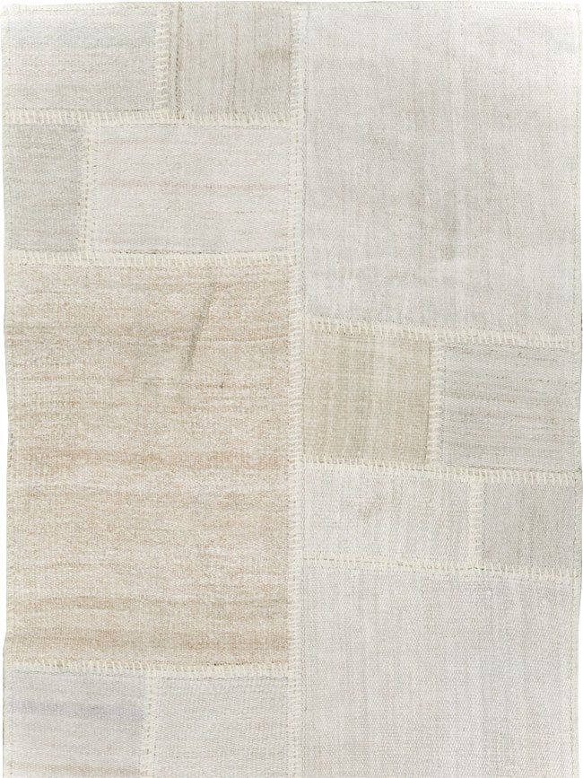 Contemporary Turkish Flatweave Kilim Patchwork Runner, No.30581 - Gsblank