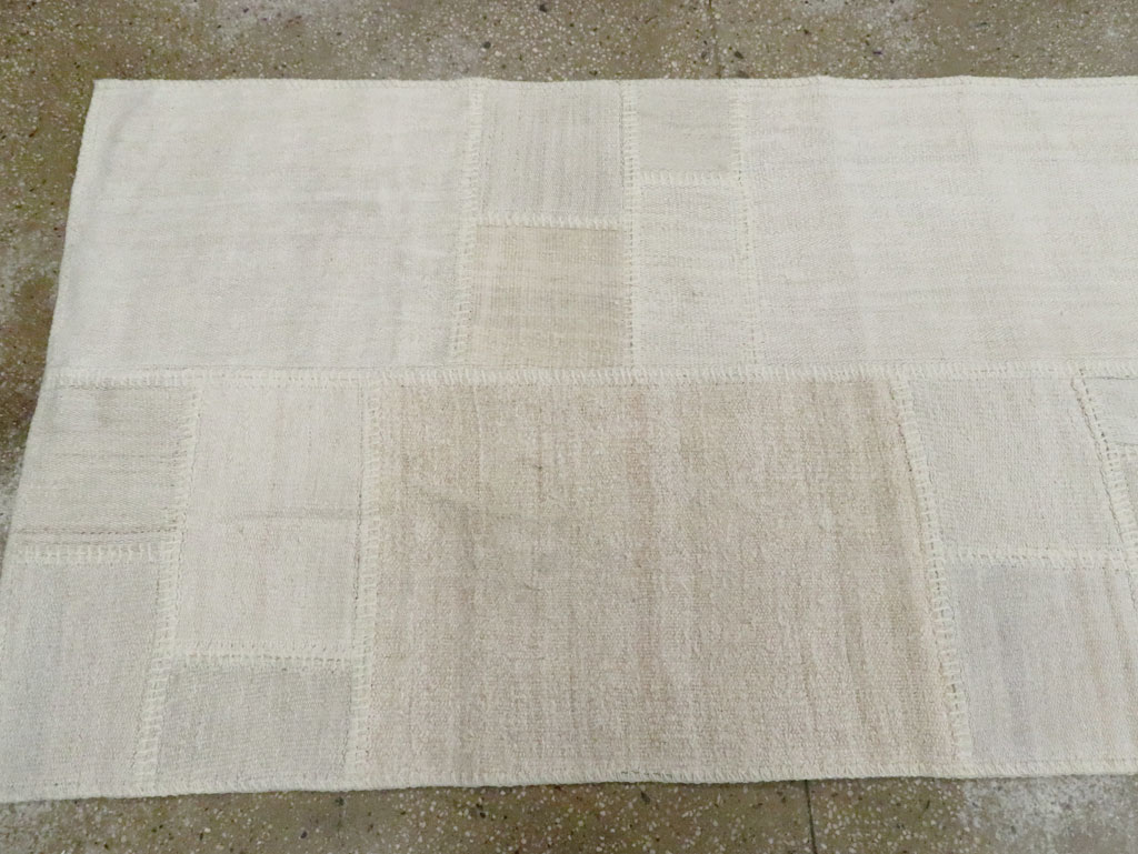 Contemporary Turkish Flatweave Kilim Patchwork Runner, No.30581 - Gsblank