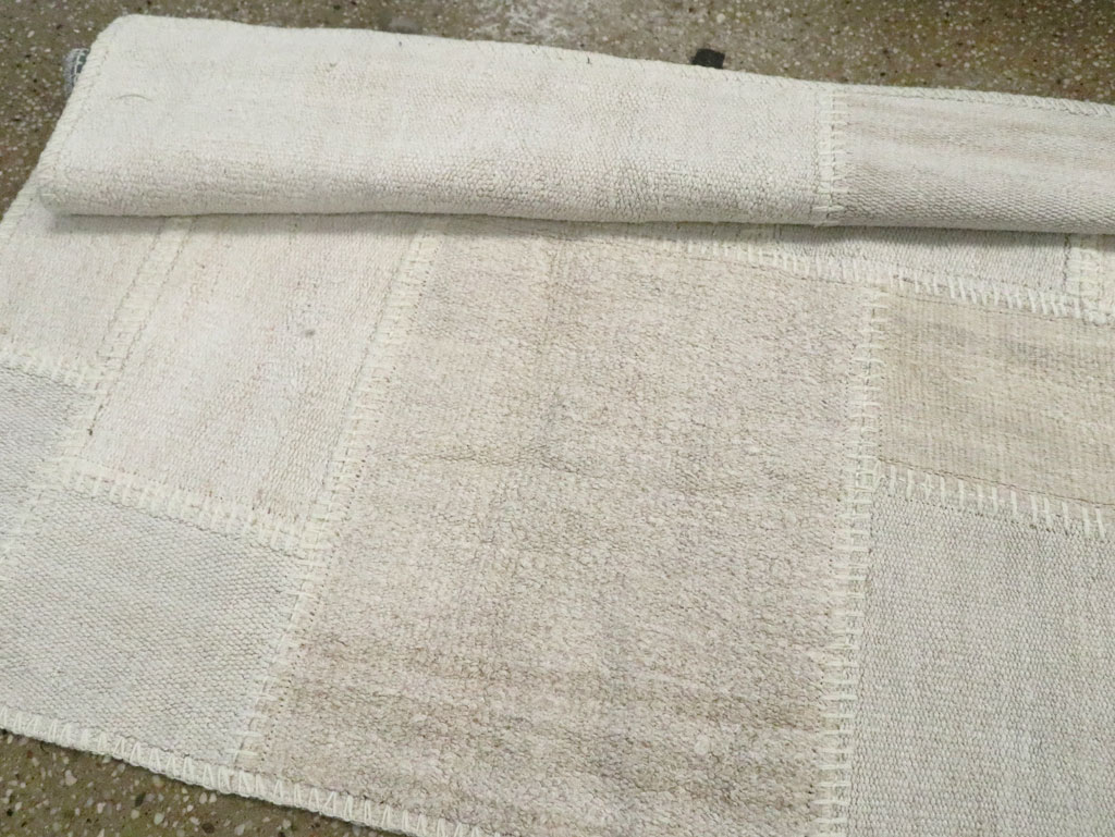 Contemporary Turkish Flatweave Kilim Patchwork Runner, No.30581 - Gsblank