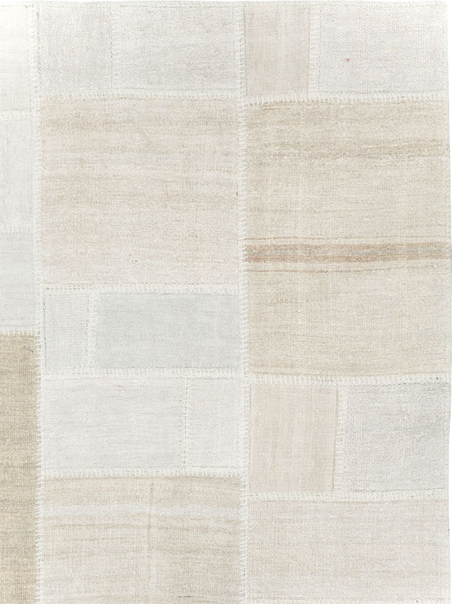 Modern Turkish Flatweave Kilim Room Size Carpet, No.30582 - Gsblank