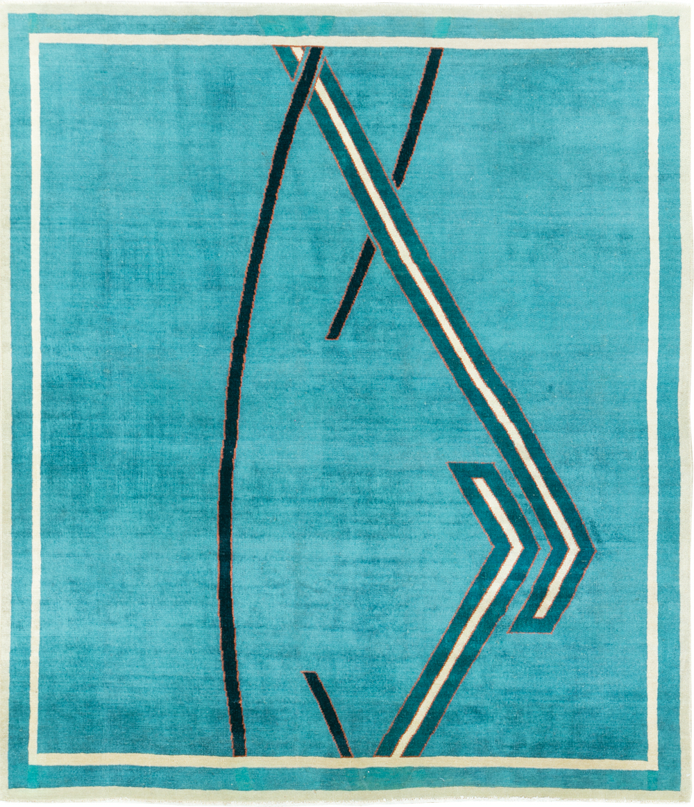 Vintage Persian Art Deco Rug, No.30595 - Gsblank