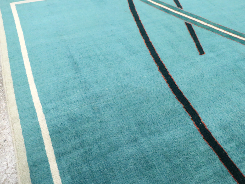 Vintage Persian Art Deco Rug, No.30595 - Gsblank