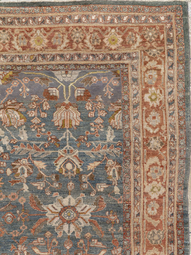 Antique Persian Bibikabad Room Size Carpet, No.30597 - Gsblank