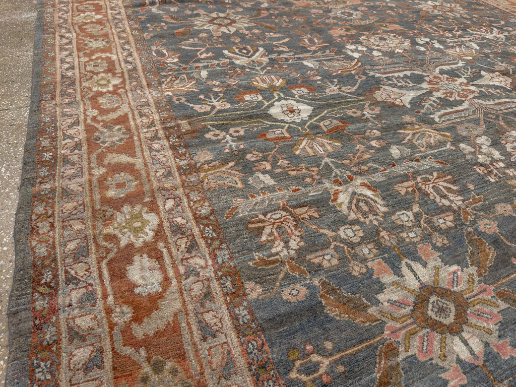 Antique Persian Bibikabad Room Size Carpet, No.30597 - Gsblank