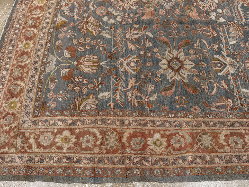 Antique Persian Bibikabad Room Size Carpet, No.30597 - Gsblank