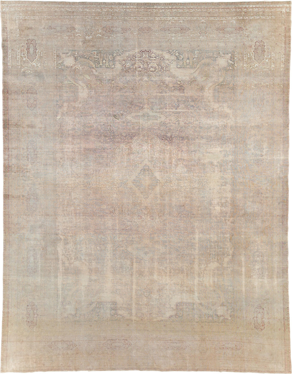 Antique Turkish Kayseri Room Size Carpet, No.30599 - Gsblank