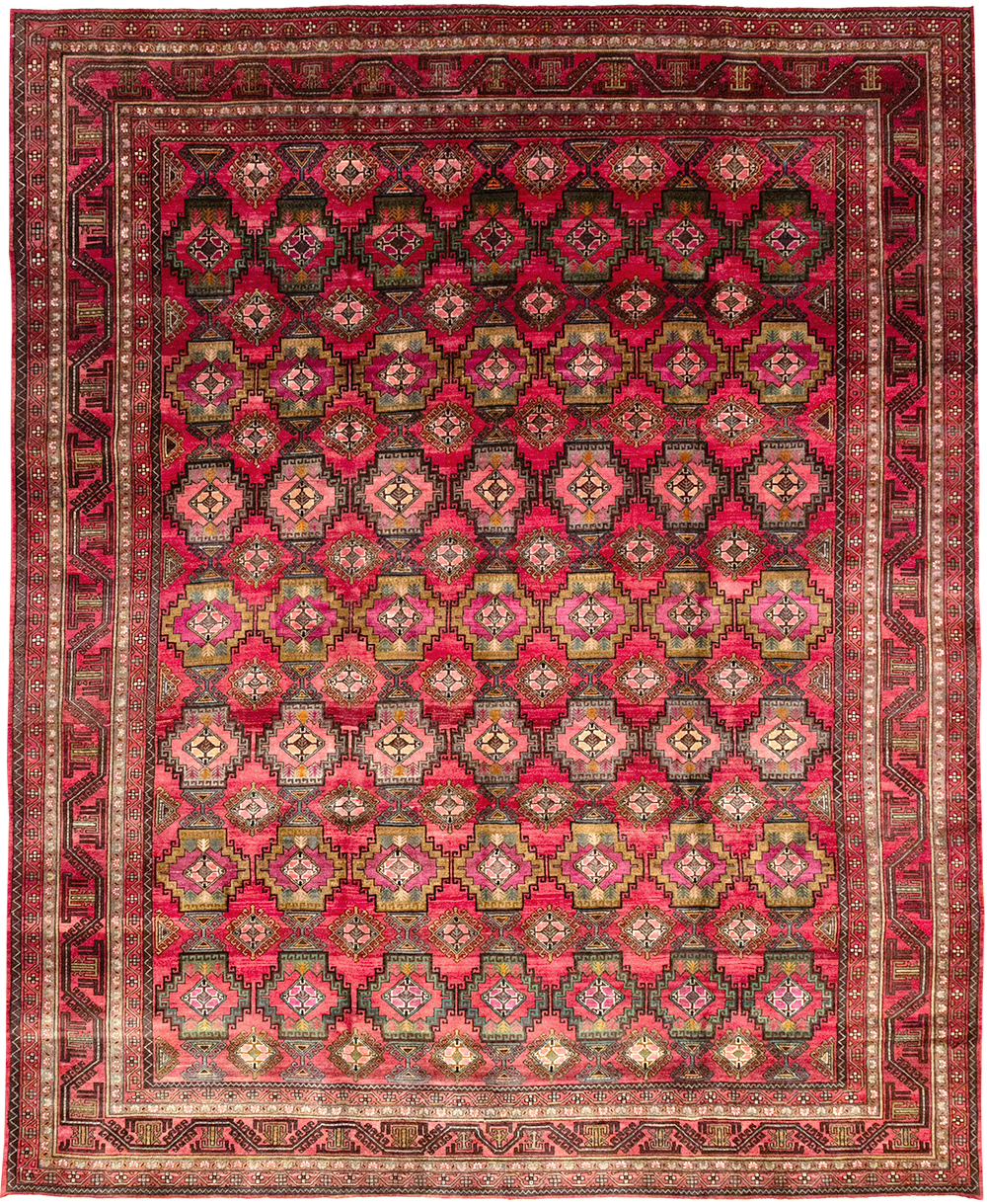 Vintage Central Asia Turkoman Room Size Carpet, No.30601 - Gsblank