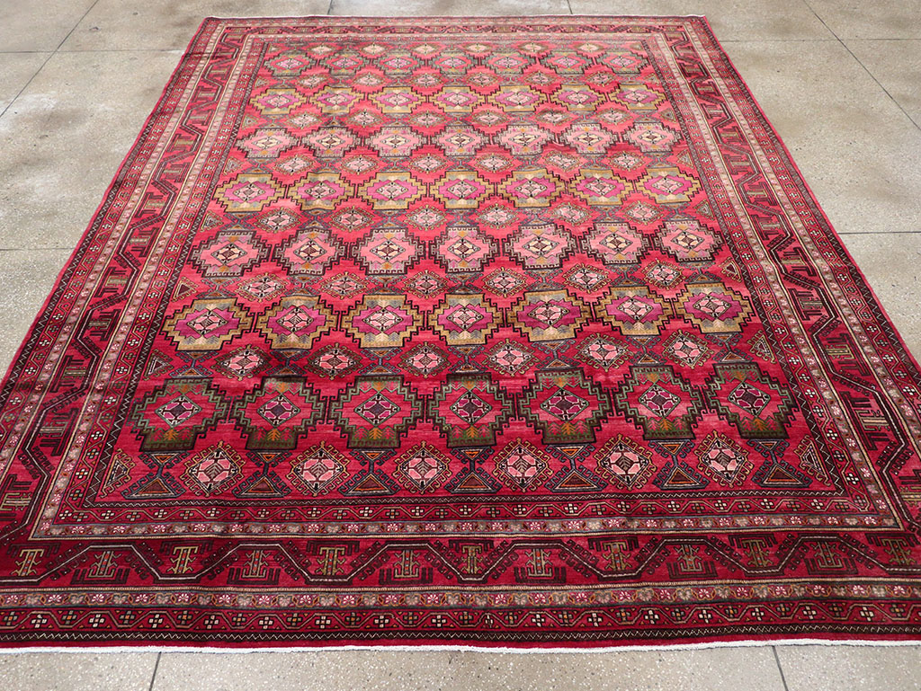 Vintage Central Asia Turkoman Room Size Carpet, No.30601 - Gsblank
