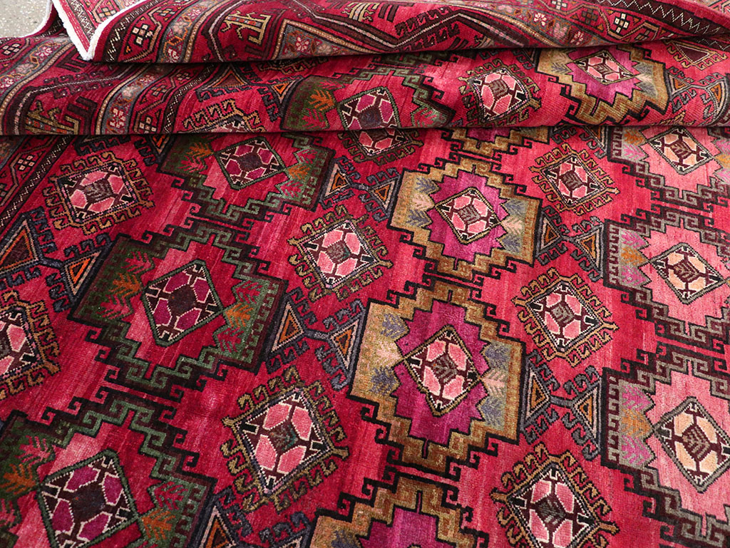 Vintage Central Asia Turkoman Room Size Carpet, No.30601 - Gsblank