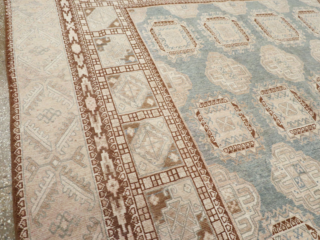 Antique East Turkestan Khotan Small Square Room Size Carpet, No.30608 - Gsblank