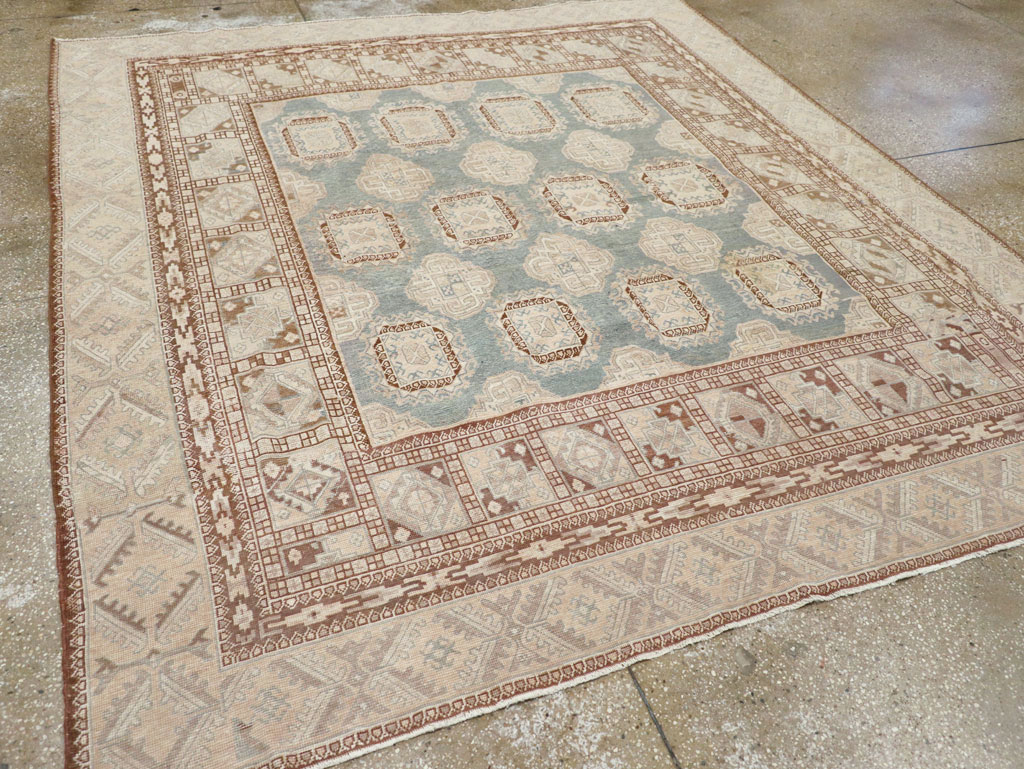 Antique East Turkestan Khotan Small Square Room Size Carpet, No.30608 - Gsblank