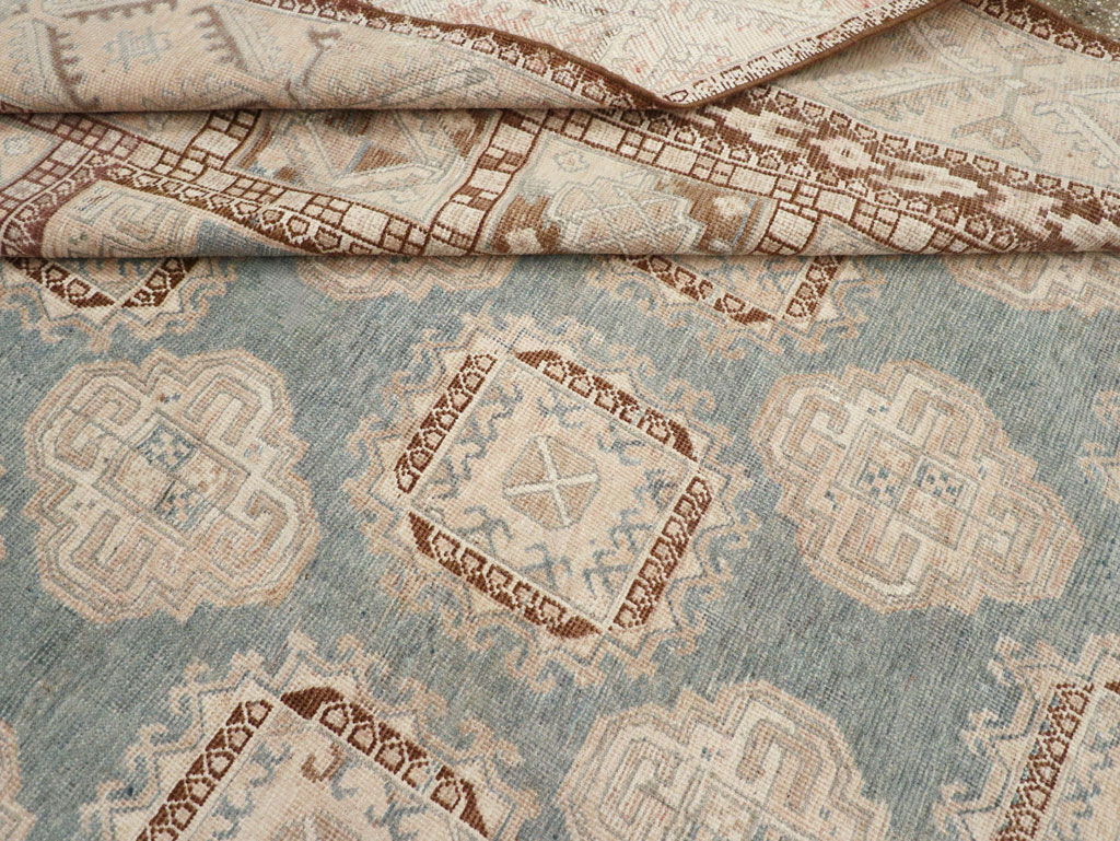 Antique East Turkestan Khotan Small Square Room Size Carpet, No.30608 - Gsblank