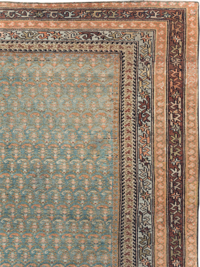Antique Persian Kurd Large Gallery Carpet, No.30610 - Gsblank