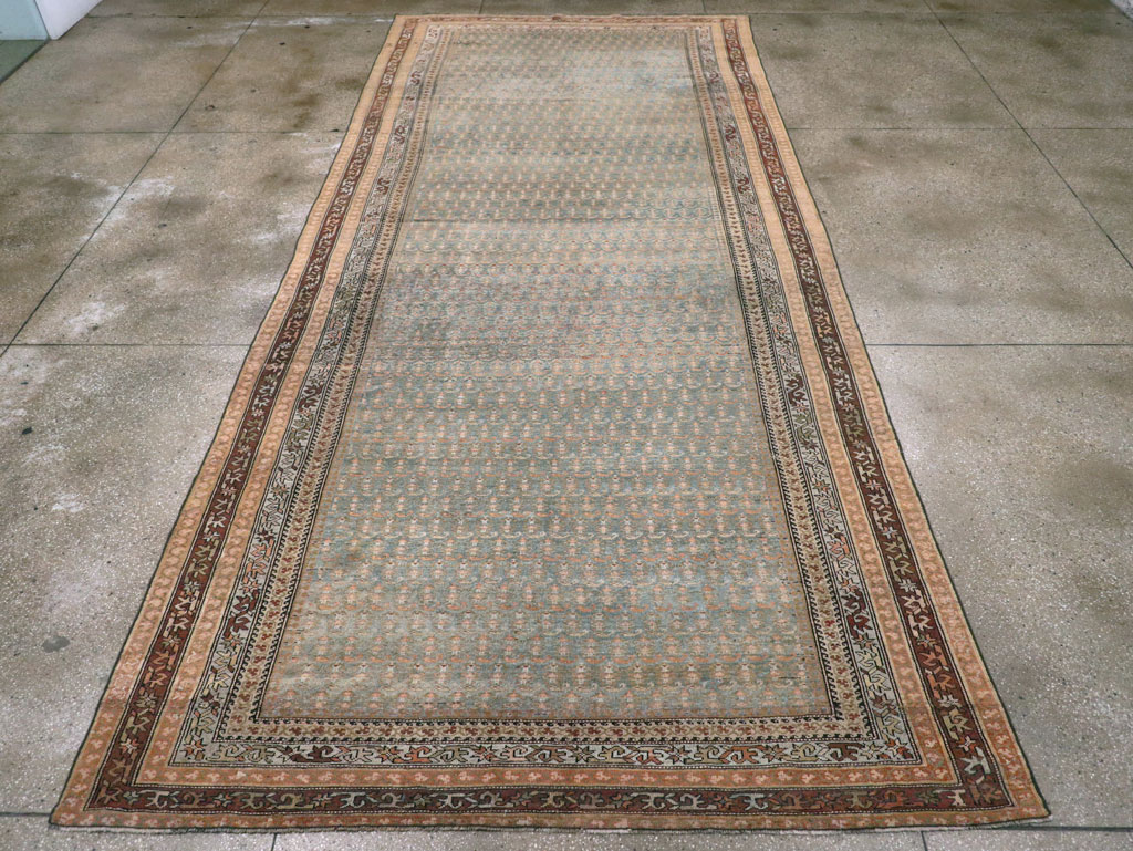 Antique Persian Kurd Large Gallery Carpet, No.30610 - Gsblank