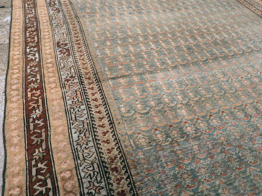 Antique Persian Kurd Large Gallery Carpet, No.30610 - Gsblank